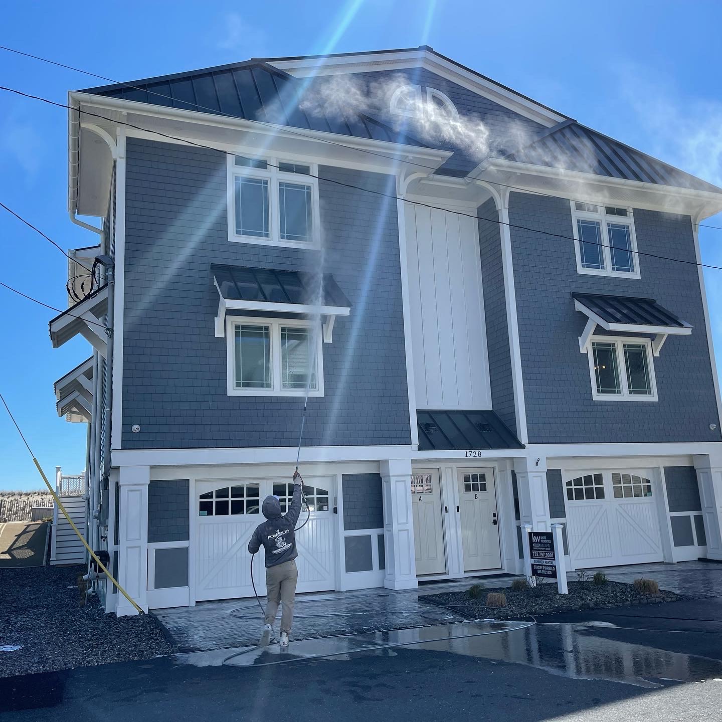 Residential power washing